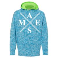 8610 Youth Cosmic Fleece Hooded Pullover Sweatshirt Thumbnail