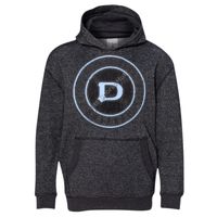 8606 Youth Glitter French Terry Hooded Pullover Thumbnail