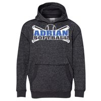 8606 Youth Glitter French Terry Hooded Pullover Thumbnail