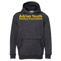 8606 Youth Glitter French Terry Hooded Pullover Thumbnail