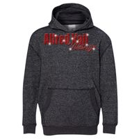 8606 Youth Glitter French Terry Hooded Pullover Thumbnail