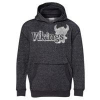 8606 Youth Glitter French Terry Hooded Pullover Thumbnail