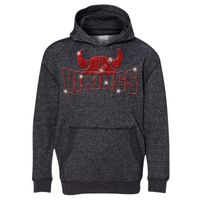 8606 Youth Glitter French Terry Hooded Pullover Thumbnail