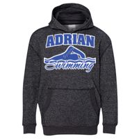 8606 Youth Glitter French Terry Hooded Pullover Thumbnail
