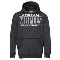 8606 Youth Glitter French Terry Hooded Pullover Thumbnail