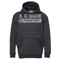 8606 Youth Glitter French Terry Hooded Pullover Thumbnail