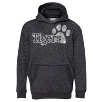 8606 Youth Glitter French Terry Hooded Pullover Thumbnail