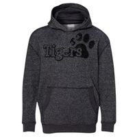 8606 Youth Glitter French Terry Hooded Pullover Thumbnail