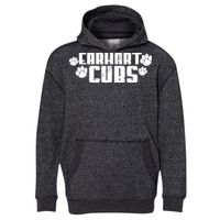 8606 Youth Glitter French Terry Hooded Pullover Thumbnail