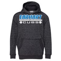 8606 Youth Glitter French Terry Hooded Pullover Thumbnail