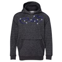 8606 Youth Glitter French Terry Hooded Pullover Thumbnail