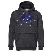 8606 Youth Glitter French Terry Hooded Pullover Thumbnail