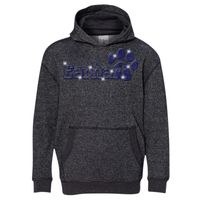 8606 Youth Glitter French Terry Hooded Pullover Thumbnail