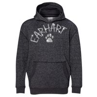 8606 Youth Glitter French Terry Hooded Pullover Thumbnail