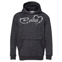 8606 Youth Glitter French Terry Hooded Pullover Thumbnail