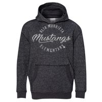 8606 Youth Glitter French Terry Hooded Pullover Thumbnail