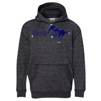 8606 Youth Glitter French Terry Hooded Pullover Thumbnail