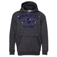 8606 Youth Glitter French Terry Hooded Pullover Thumbnail