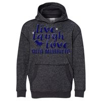 8606 Youth Glitter French Terry Hooded Pullover Thumbnail