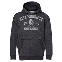 8606 Youth Glitter French Terry Hooded Pullover Thumbnail