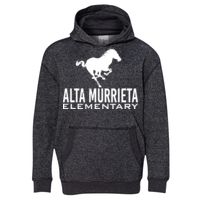 8606 Youth Glitter French Terry Hooded Pullover Thumbnail